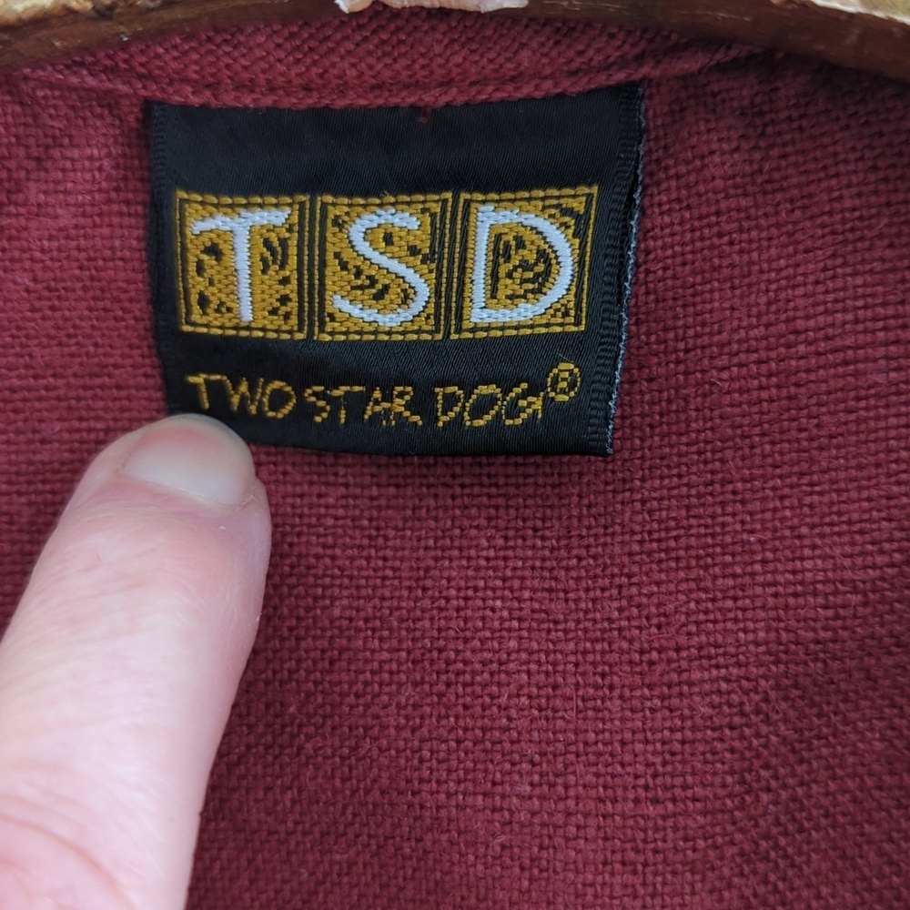 Vintage Hemp Blouse In Rust - Picture 4 of 9